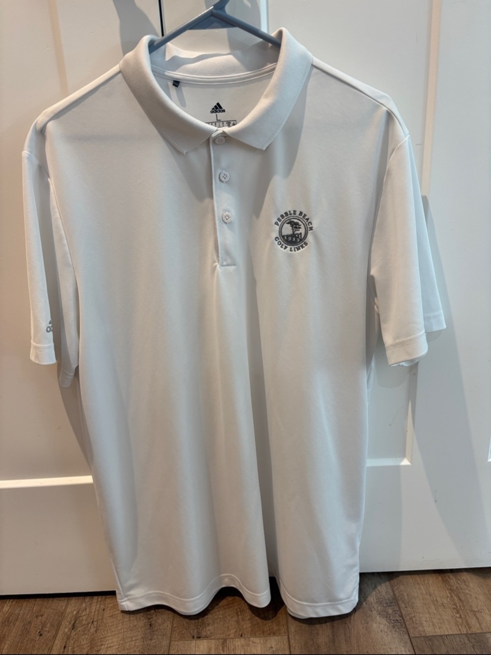 adidas Men’s White Golf Polo with Subtle Logo